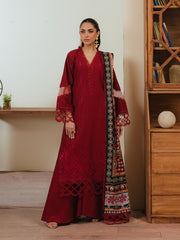 SK-06B - 3P Embroidered Khaddar