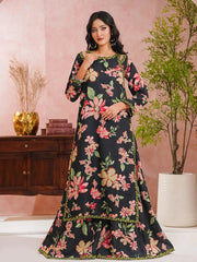 Sargoshi | Gharara Set | Black Tngmdstore