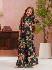 Sargoshi-Kid | Gharara Set | Black Tngmdstore