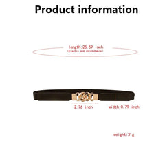 Thin High Elastic Dress Belt