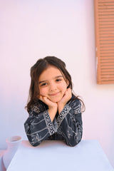 Kid navy blue co'ord