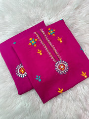 Sunflower - Hand Embroidered 2P