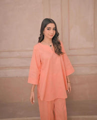 Peach Two Piece Dress