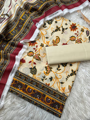 BZ 06 - Bonanza Unstitched Lawn Printed 3P