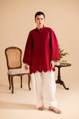 Summer Schiffli Embroidered Co-Ord - 1147