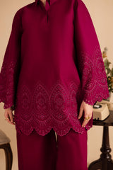 Summer Schiffli Embroidered Co-Ord - 1149