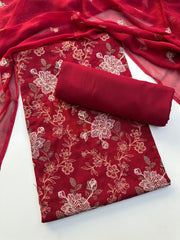 BRZ 004 - Karandi Embroidered 3PC Suit