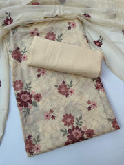 BRZ 016 - Karandi Embroidered 3PC Suit