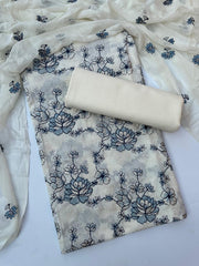 BRZ 017 - Karandi Embroidered 3PC Suit