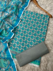 BZ 01 - Bonanza Unstitched Lawn Printed 3P