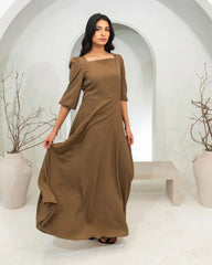 Khaki Long Dress