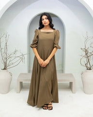Khaki Long Dress