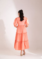 Peach Petal Dress