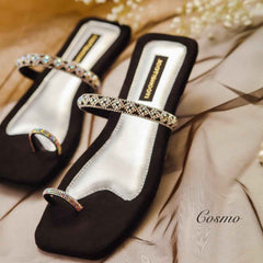 Cosmo Diamanté Slides - Jooti Shooti