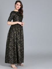Black & Gold Printed D2031
