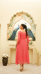 Blush Mesh pink dress