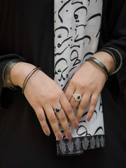 Be Qaida Stole (White)