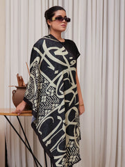 Mehar Stole (Black and beige)