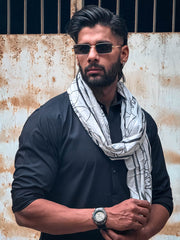 Floral Stole (White - Men)