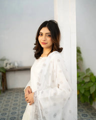 White Kurta Set