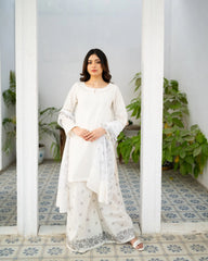 White Kurta Set