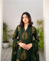 Bottle Green Kurta Set