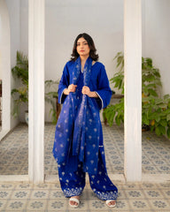 Royal Blue Farshi Shalwar Suit