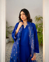 Royal Blue Farshi Shalwar Suit