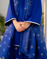 Royal Blue Farshi Shalwar Suit