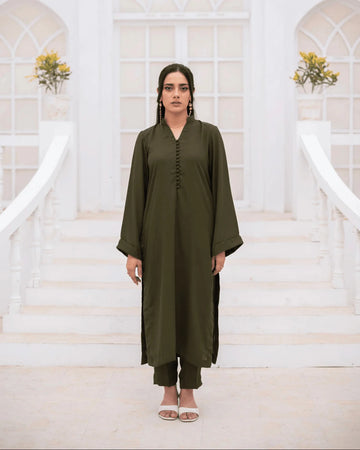 Olive Green Co-Ord Set