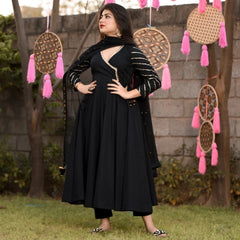 Angrakha Black Suit Set D2027