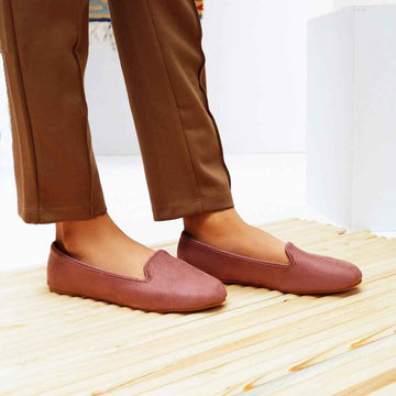 Tea Pink Loafers - Jooti Shooti