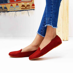Ruby Red Loafers - Jooti Shooti
