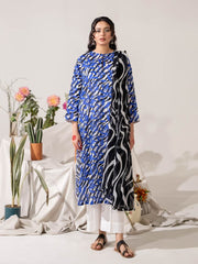 KS04 - Unstitched Printed Lawn 3P