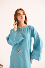 2PC Summer Embroidered Dress - 1132