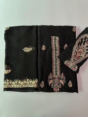 Black Emerald - Hand Embroidered 2P