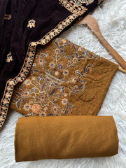 CH77 - Charizma Unstitched Embroidered Winter 3P