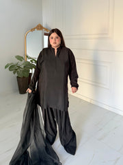 Black Farshi Shalwar three pc