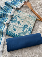 RK35 - Riwayat Printed Khaddar 3P