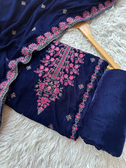 CV29 - Charizma Velvet Embroidered 3P