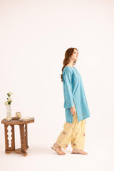 2PC Summer Embroidered Dress - 1132