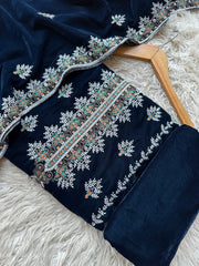 CV23 - Charizma Velvet Embroidered 3P