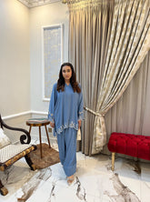 Iced Gray Farshi Shalwar