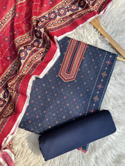 BS35 - Bin Saeed Unstitched 3 Piece Lawn