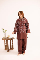 2PC Summer Embroidered Dress - 1130