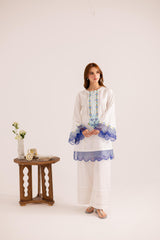 2PC Summer Embroidered Dress - 1131
