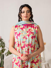 KS02 - Unstitched Printed Lawn 3P