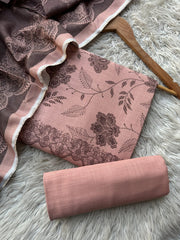 SA65 - Safina Printed Khaddar Jacquard 3P