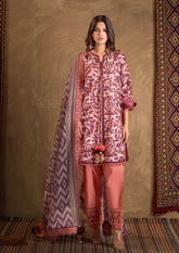 BZ 08 - Bonanza Unstitched Lawn Printed 3P