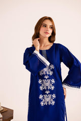 2PC Summer Embroidered Dress - 1138